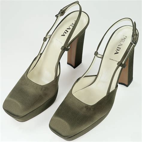 prada shoes clear heel|Prada heels price.